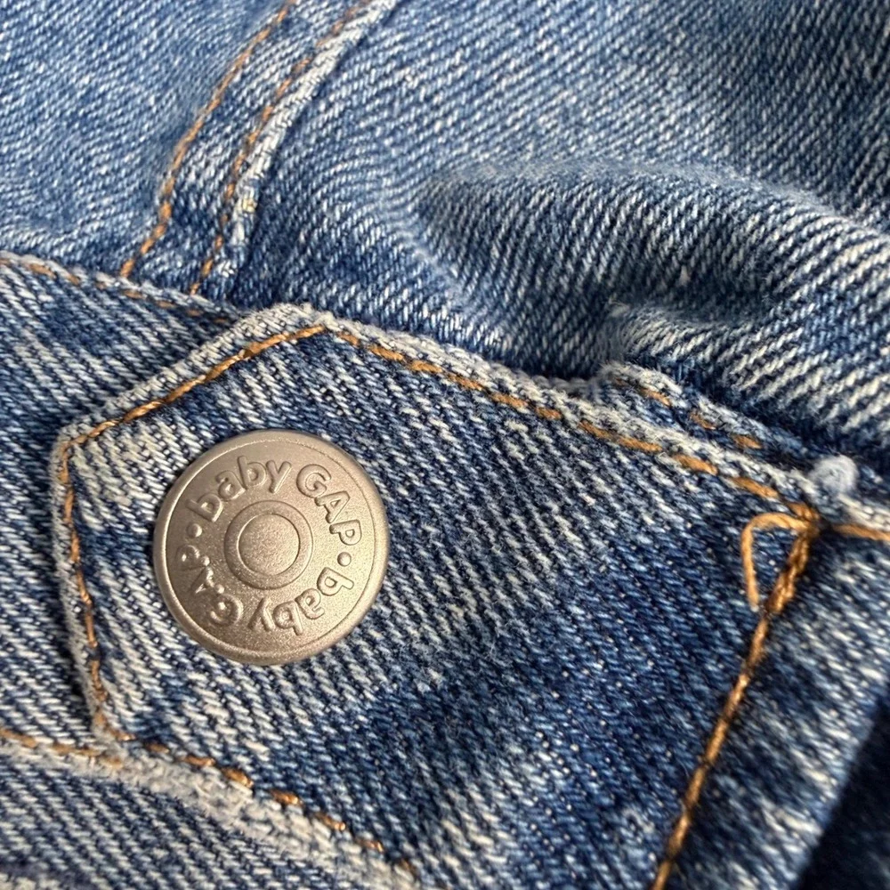 Vintage Classic Gap Baby Denim Light Wash Snap Jean Jacket 3-12 months retro boy